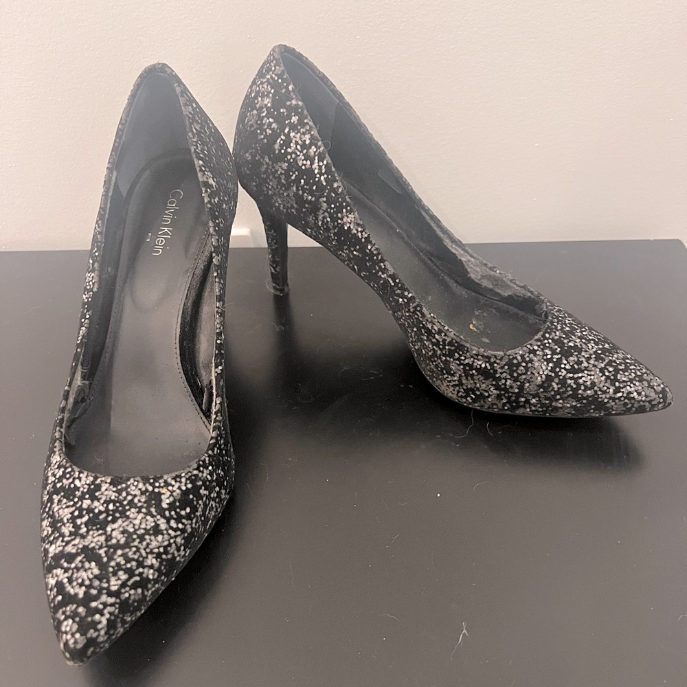 CALVIN KLEIN sparkly high heels